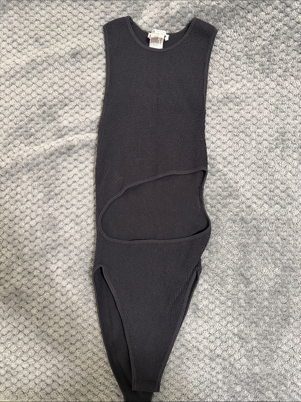 Black Cutout women’s Bodysuit - Unbranded